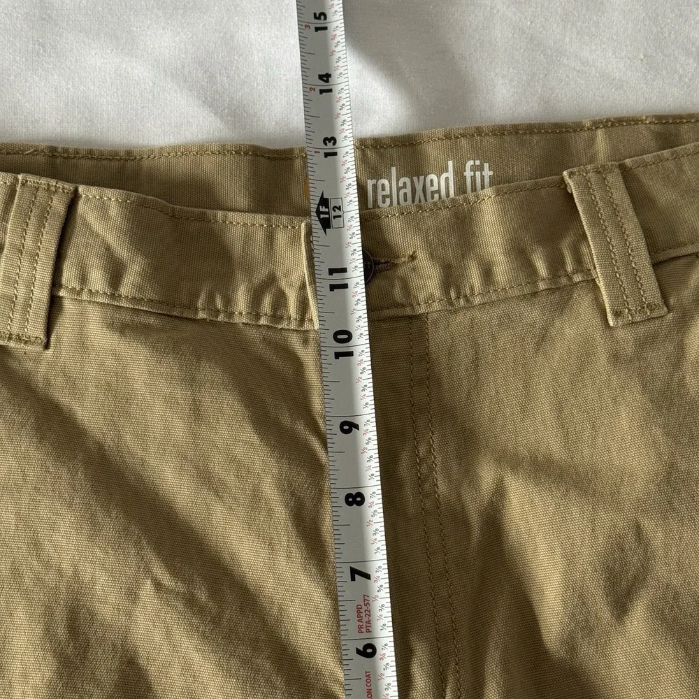 Carhartt Relaxed Fit Rigby Dungaree Pants Mens 34x34 Straight Beige Workwear
